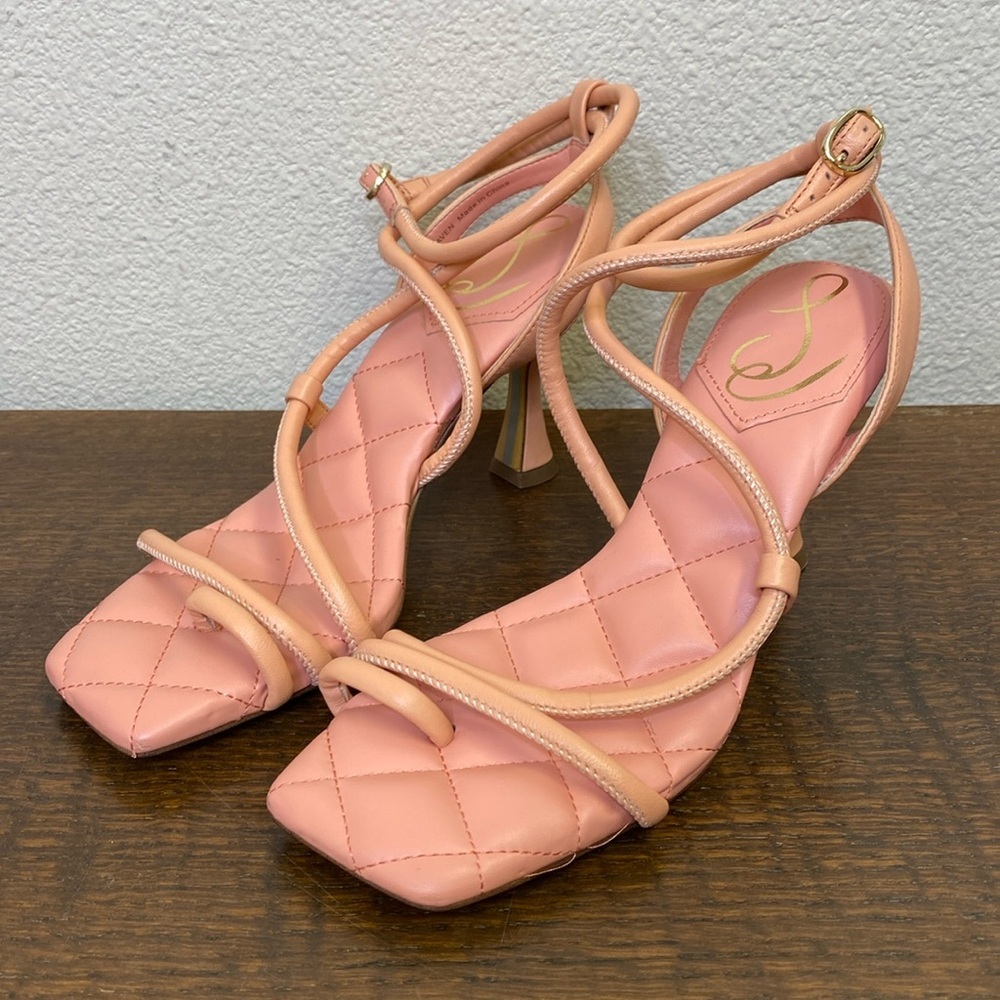 Sam Edelman Padded Strappy Heels MAVEN Size 6.5 - Picture 2 of 13